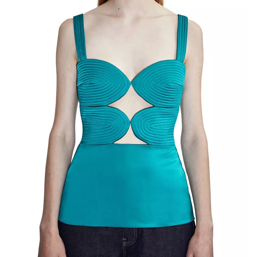 Et Ochs Brice Quilted Bodice Top Medium